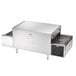A large rectangular Vollrath stainless steel countertop conveyor oven with a grid.