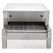 A stainless steel Vollrath countertop conveyor oven with digital controls and a ventless lid.