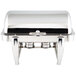 Acopa Extra-Heavy Weight 8 Qt. Dripless Full Size Stackable Stainless Steel Roll Top Chafer Main Thumbnail 3
