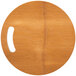 An American Metalcraft round carbonized bamboo serving board.