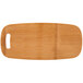 An American Metalcraft carbonized bamboo serving board with a handle.