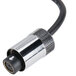 A black and silver cable with a metal connector for an Equip by T&S wall mounted sensor faucet.