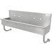 Advance Tabco 19-18-80 16-Gauge Multi-Station Hand Sink with 8" Deep Bowl for 4 Faucets - 80" x 17 1/2" Main Thumbnail 1
