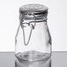 Tablecraft H3S&P 3.5 oz. Resealable Salt and Pepper Shaker Glass Jar with Stainless Steel Clip-Top Lid Main Thumbnail 3