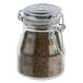 Tablecraft H3S&P 3.5 oz. Resealable Salt and Pepper Shaker Glass Jar with Stainless Steel Clip-Top Lid Main Thumbnail 7