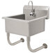 Advance Tabco FS-WM-2219EF 14-Gauge Multi-Station Hand Sink with 10" Deep Bowl and Electronic Faucet - 23" x 19 1/2" Main Thumbnail 1