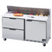 Beverage-Air SPED60HC-10-2 60" 1 Door 2 Drawer Refrigerated Sandwich Prep Table Main Thumbnail 1