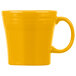 A Fiesta Daffodil yellow mug with a handle.