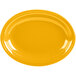 Fiesta® Dinnerware from Steelite International HL457342 Daffodil 11 5/8" x 8 7/8" Oval Medium China Platter - 12/Case Main Thumbnail 1