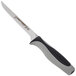A Dexter-Russell V-Lo flexible boning knife with a black handle.