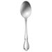 A Oneida Chateau stainless steel oval bowl soup/dessert spoon with a silver handle.
