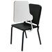 National Public Seating 8210/TA82L Black Melody Stack Chair with Left Tablet Desk Arm Main Thumbnail 2