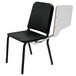National Public Seating 8210/TA82L Black Melody Stack Chair with Left Tablet Desk Arm Main Thumbnail 3