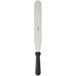 An Ateco baking / icing spatula with a long white and black blade and plastic handle.