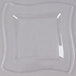 Fineline Wavetrends 106-CL 6 1/2" Clear Plastic Square Plate - 120/Case Main Thumbnail 2
