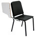 National Public Seating 8210/TA82R Black Melody Stack Chair with Right Tablet Desk Arm Main Thumbnail 3
