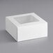 9" x 9" x 4" White Auto-Popup Window Cake / Bakery Box - 150/Bundle Main Thumbnail 3