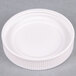 A Carlisle white plastic container with a white lid.