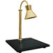 A brass Hanson Heat Lamp over a black synthetic granite base.