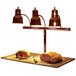 Hanson Heat Lamps 3LM-BB-SC Triple Bulb 20" x 36" Smoked Copper Carving Station with Synthetic Granite Base Main Thumbnail 1