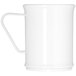 A white Carlisle polycarbonate mug with a handle.