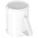 A white plastic Carlisle mug with a handle.