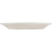 Homer Laughlin by Steelite International HL1561 Green Band Rolled Edge 12 1/2" x 8 7/8" Ivory (American White) Oval China Platter - 12/Case Main Thumbnail 6