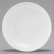 A Tuxton Florence bright white china plate with a rim.