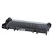 A black and grey Brother TN660 printer toner cartridge with a logo.