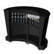 Vollrath 75683B 60" Black ACM Curved Portable Bar Main Thumbnail 4