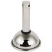 A Franmara silver plated wine decanter funnel with a rubber base.