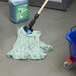 Continental HuskeePro A02803 J.W. Atomic Loop™ 32 oz. Large Green Blend Loop End Mop Head with 5" Band Main Thumbnail 5