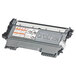 A Brother TN420 black printer toner cartridge with black handles and white and black packaging.