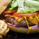 Devault Foods 4 oz. Homestyle 75/25 Beef Burger - 40/Case Main Thumbnail 3