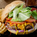 Devault Foods 4 oz. Homestyle 75/25 Beef Burger - 40/Case Main Thumbnail 4