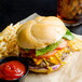 Devault Foods 4 oz. Homestyle 75/25 Beef Burger - 40/Case Main Thumbnail 1