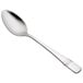 A Oneida stainless steel tablespoon with a silver handle.
