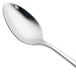 A Oneida stainless steel serving spoon with a silver handle.