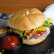Devault Foods 4 oz. Big D 75/25 Beef Burger - 40/Case Main Thumbnail 1