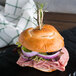 Dutch Country Foods 4" Pretzel Sandwich Roll - 60/Case Main Thumbnail 1