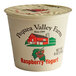 A white Pequea Valley Farm container with a red and white logo and black label.