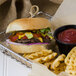 Devault Foods 3 oz. 75/25 Beef Burger - 64/Case Main Thumbnail 1