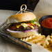 Devault Foods 3 oz. 75/25 Beef Burger - 64/Case Main Thumbnail 4