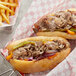 Devault Foods 4 oz. Philadelphia Style Raw Sandwich Slice Steak - 40/Case Main Thumbnail 1