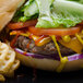 Devault Foods 4 oz. 75/25 Beef Burger - 40/Case Main Thumbnail 3