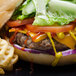 Devault Foods 8 oz. Homestyle 75/25 Beef Burger - 20/Case Main Thumbnail 3