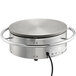 A round metal Carnival King crepe maker with a black cord.
