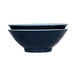 Abyss and lapis blue bowl with white interior.