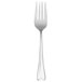 A Oneida Lonsdale stainless steel salad/pastry fork with a white handle.