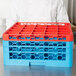 Carlisle RE25C05 OptiClean 25 Compartment Red Color-Coded Glass Rack Extender Main Thumbnail 10